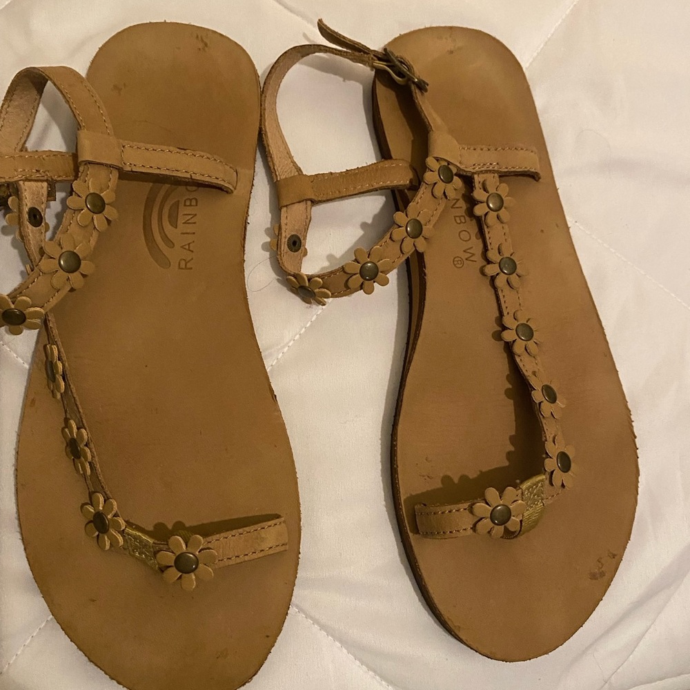 Rainbow sandals size 10